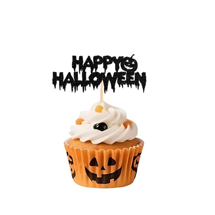 6 Piece Happy Halloween Cupcake Topper Set