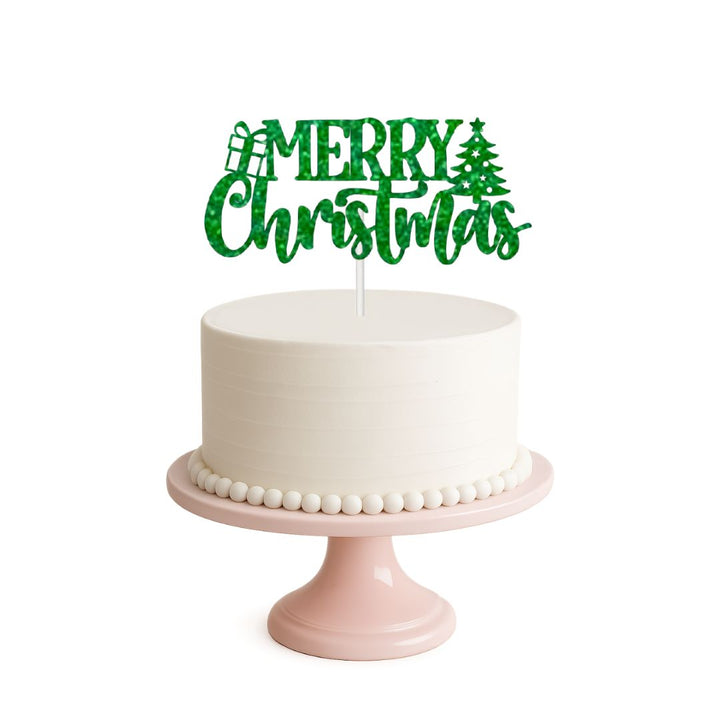 Merry Christmas Cake Topper - B