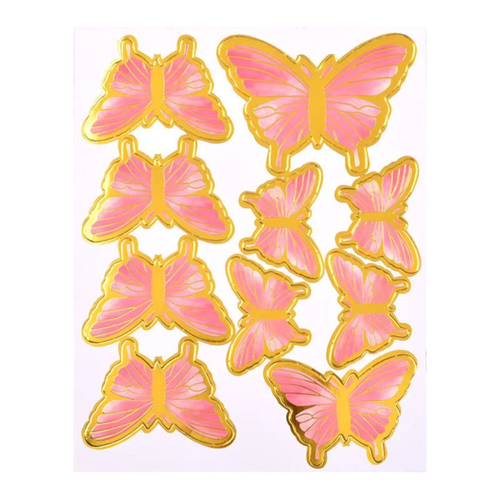 10 Piece Butterfly Cake Toppers