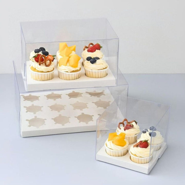 Tall Clear Cupcake Box