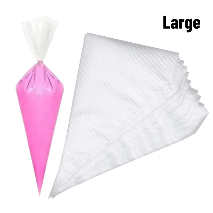 Large Disposable Piping Bags - 100 Pack